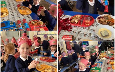 Werrington Reception Enjoy Their Christmas Dinner!